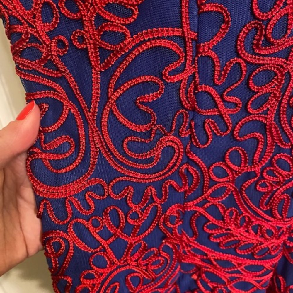 JS Collection Embroidered Sheath Dress - Picture 5 of 6